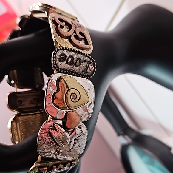 7" Stretch Bible VerseCeltic Charm Bracelet- Beautiful - Picture 3 of 9